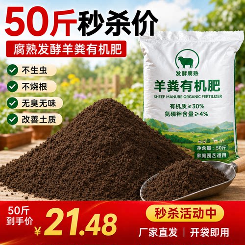 纯羊粪100斤内蒙古发酵有机肥