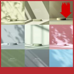 C4D风格小清新光影场景化妆品电商淘宝主图海报背景PSD设计素材PS