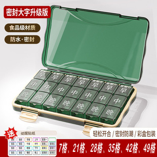 三十天大容量药盒药品分装盒便携式分药器一周七天吃药一个月分格
