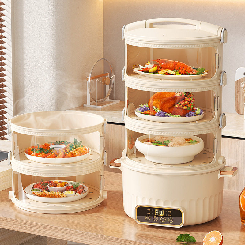 放剩菜剩饭神器家用盖菜罩家用电加热厨房饭菜温菜箱智能蒸锅多层,生活电器,暖菜罩/加热盖,淘宝优惠券,粉丝福利购,淘宝优惠卷