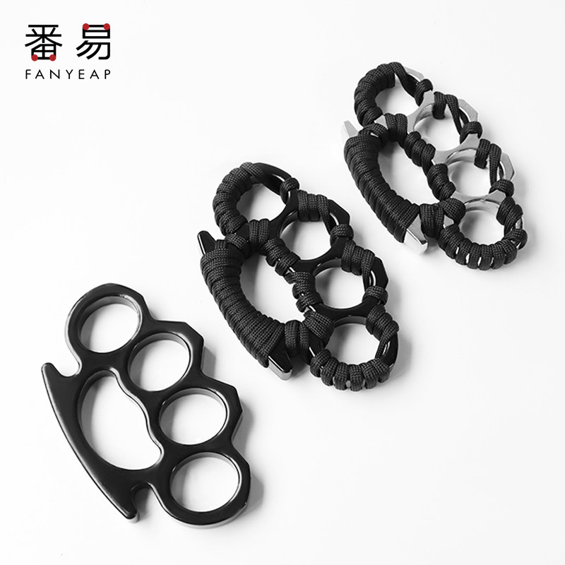 自卫用品装备拳套防身戒指环虎指拳扣四指手扣加厚虎指指环手撑子_虎窝淘