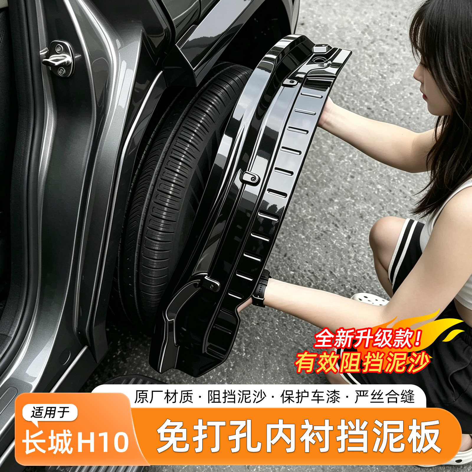 长城哈弗H10烤漆挡泥板