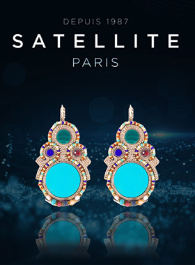 SATELLITE CLAUDIA系列耳饰品女高级感绿松石欧美风小众耳环礼物