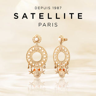 SATELLITE NEIVA系列耳环女高级感设计纯手工编织耳饰轻奢优雅款