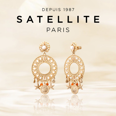 SATELLITE NEIVA系列耳环女高级感设计纯手工编织耳饰轻奢优雅款