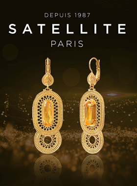 SATELLITE NOO系列耳坠女精致小众耳环法式复古时尚配饰品礼物