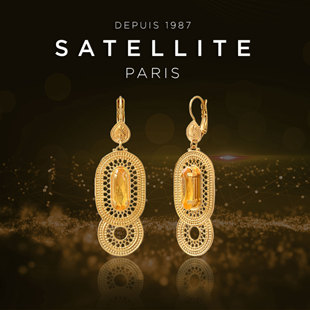 SATELLITE NOO系列耳坠女精致小众耳环法式复古时尚配饰品礼物