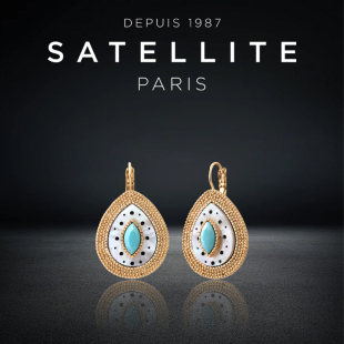 SATELLITE ORO系列耳环女优雅大气款耳饰法国巴黎时尚轻奢首饰品