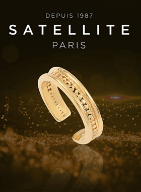 satellite女镀金百搭设计戒指