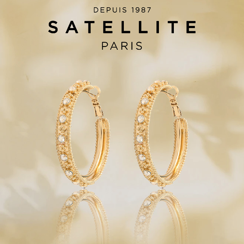 Satellite欧美风耳圈女耳钉