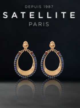 SATELLITE INO系列耳针女法式经典复古款高级感设计耳夹时尚配饰