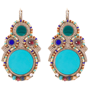 SATELLITE CLAUDIA系列耳饰品女高级感绿松石欧美风小众耳环礼物