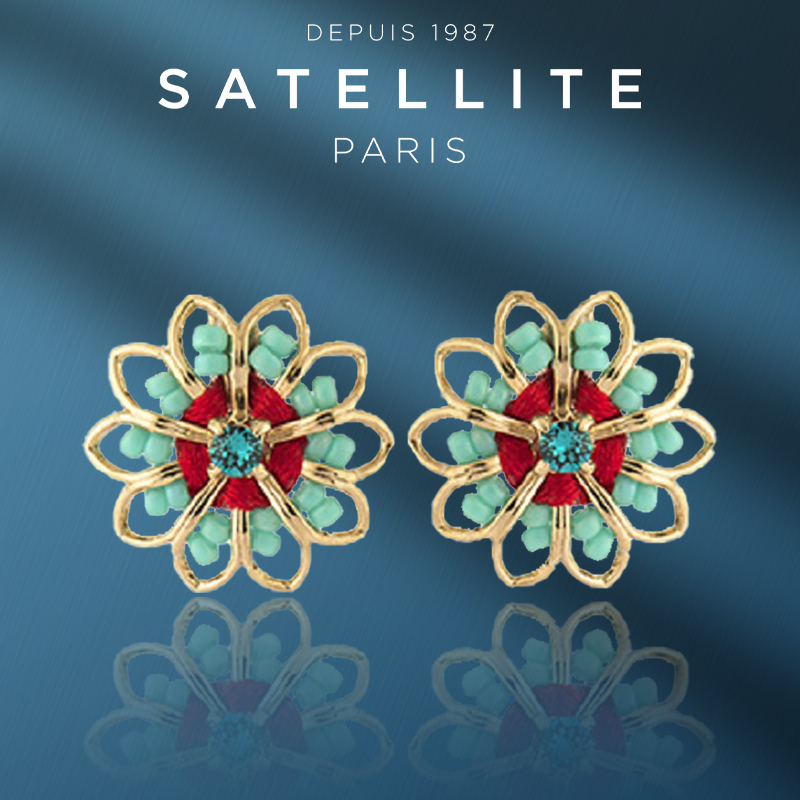 法国手工耳夹satellite高级感