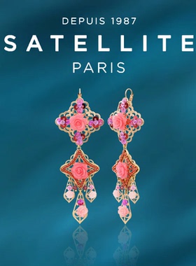 SATELLITE MIRAFLORES系列耳环女小众高级感玫瑰花独特配饰耳坠