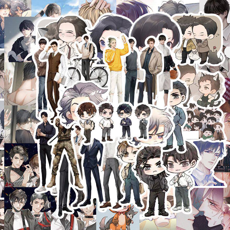 110张188男团贴纸ins风可爱高颜值人物周边装饰笔记本手账贴纸