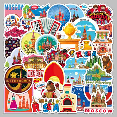 50张俄罗斯Russia卡通户外风景旅