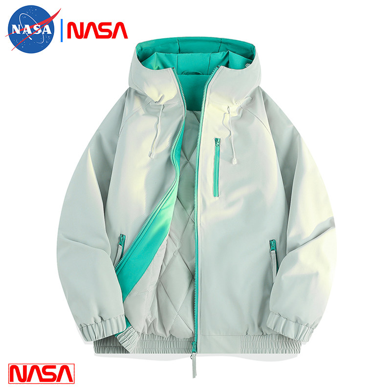 秋冬季男士户外撞色连帽棉服简约时尚加厚保暖夹克外套男女百搭款,男装,时尚羽绒内胆,淘宝优惠券,粉丝福利购,淘宝优惠卷