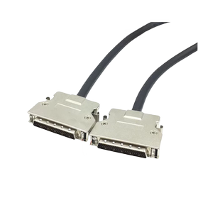 SCSI连接线HPDB50公对公DB50P针对针带螺丝固定/卡勾式scsi50P线