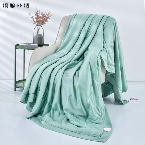 绣娘丝绸可机洗桑蚕丝夏凉被