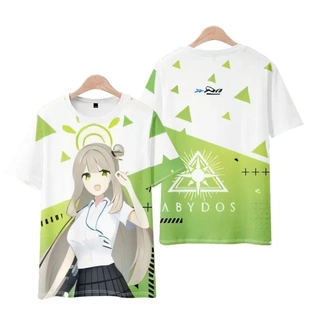 蔚蓝碧蓝档案短袖 砂狼白子cos上衣男女宽松痛衣 T恤小鸟游星野