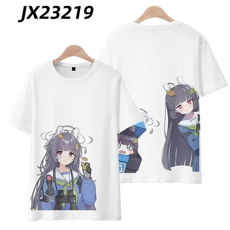 碧蓝档案 小鸟游星野 圣园未花 周边短袖T恤cos痛衣DZ动漫衣服