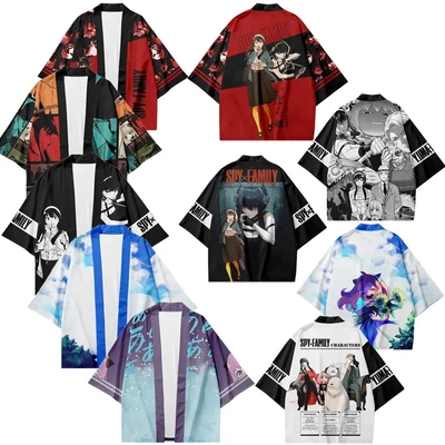 间谍过家家动漫开衫和服披风3D数码印花日系cos羽织周边道袍睡衣
