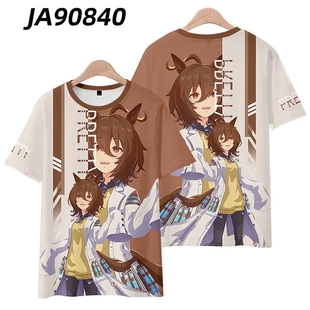 青少年男女半袖 t恤衫 COS痛衣直 爱丽速子动漫周边短袖 赛马娘