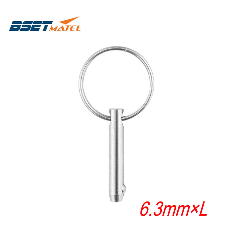 BSET MATEL 6.3mm不锈钢弹簧销 游艇山型座 快速销 快装快卸销