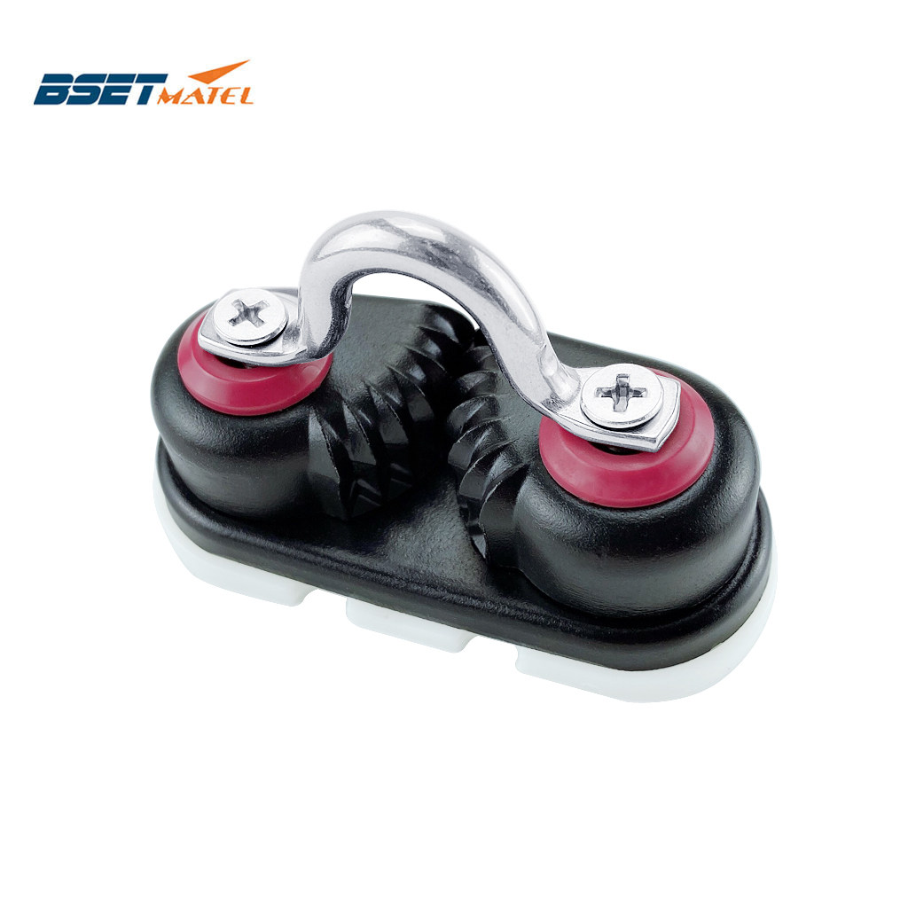 BSET MATEL 黑氧化铝滑轮夹绳器 带导环卡线器 自动夹绳板普拉提