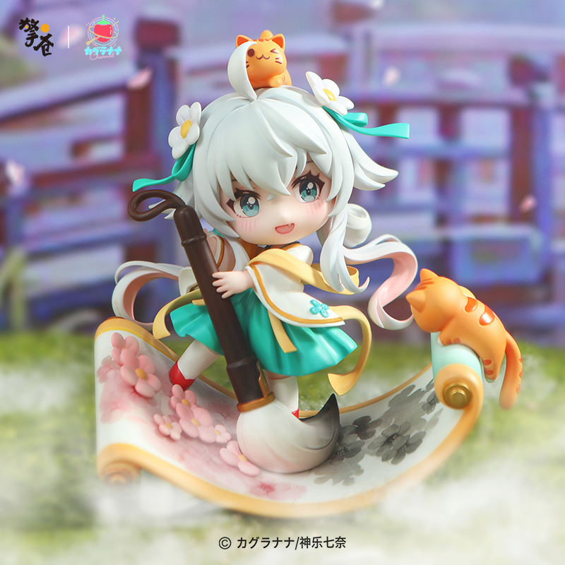 擎苍神乐七奈画见桃夭Q版手办正版动漫周边公仔模型摆件虚拟偶像