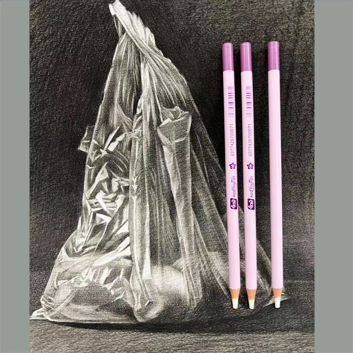 卡德艺路KAD卡德优品樱花粉色系橡皮笔绘画擦白净美术专用橡皮笔图片