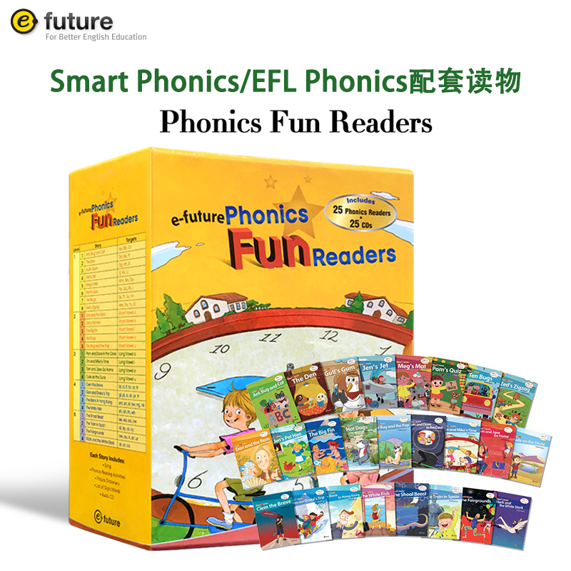 自然拼读smart  phonics启蒙英语趣味读物系列phonics fun readers