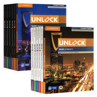 原版进口 剑桥Unlock教材 listening speaking reading writing 1 2 3 4 5级 剑桥考试初高中英语听说读写批判性思维训练教材教材