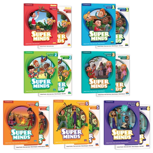 英版新版第二版Super Minds starter 1 2 3 4 5 6级 学生书+练习册附带正版激活码含Ebook在线练习 剑桥大学出版社superminds少儿