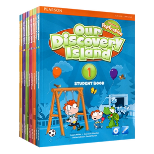 原版培生少儿英语 our discovery island 1/2/3/4/5/6级 课本+练习册  进口原版朗文odi探索岛屿系列小学英文拓展学习教材