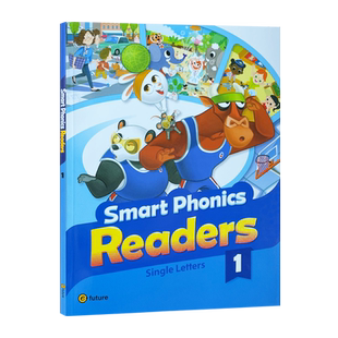英文原版进口绘本 smart phonics readers 1级 single letters 幼少儿英语字母发音学习配套词汇图画书 儿童英语启蒙读物插画本