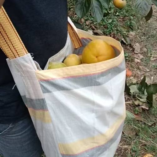农用编织袋水果收纳袋采摘专用袋苹果采摘包便携摘棉花防水斜挎包