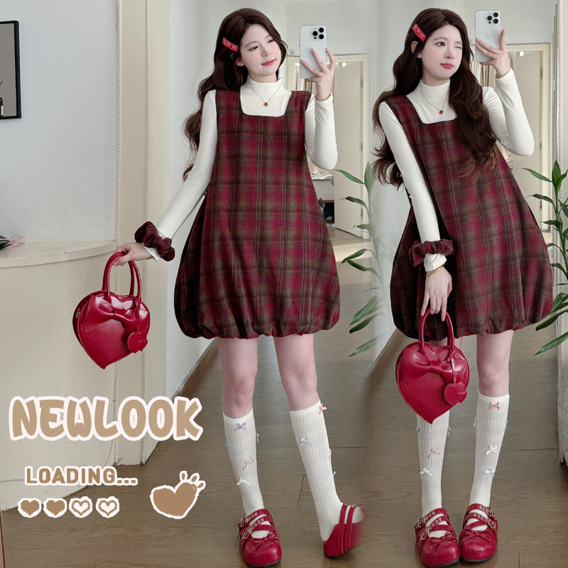 实拍有货 孕妇连衣裙2026新款花苞裙春款可爱减龄套装