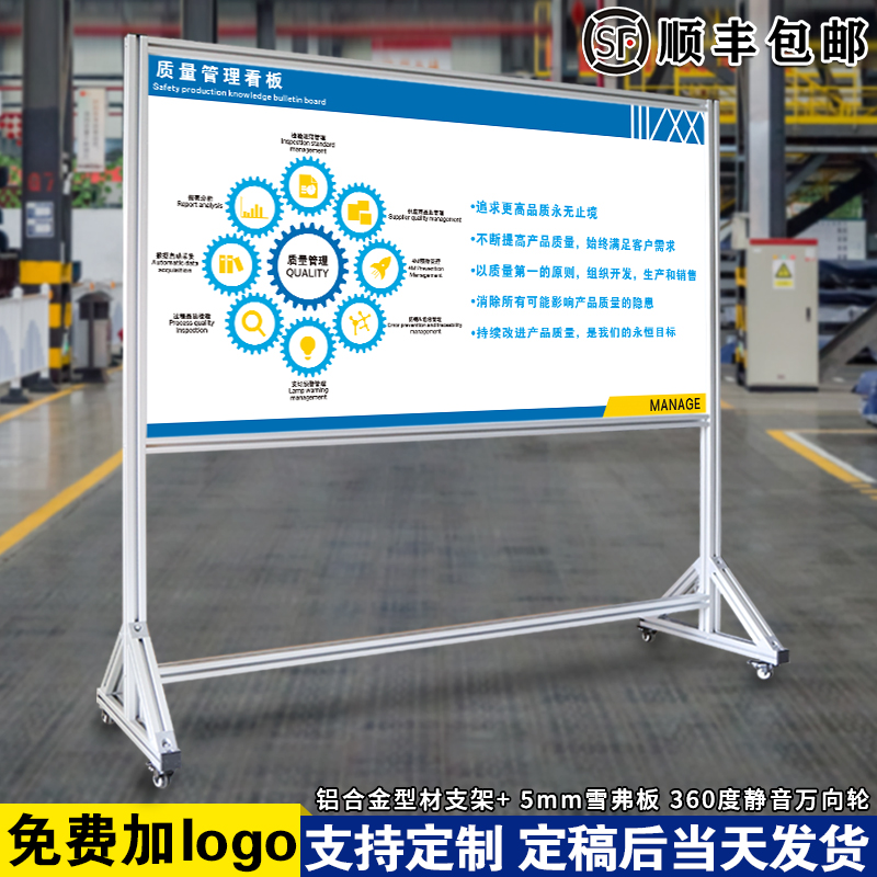 【质量管理看板】工业铝合金支架