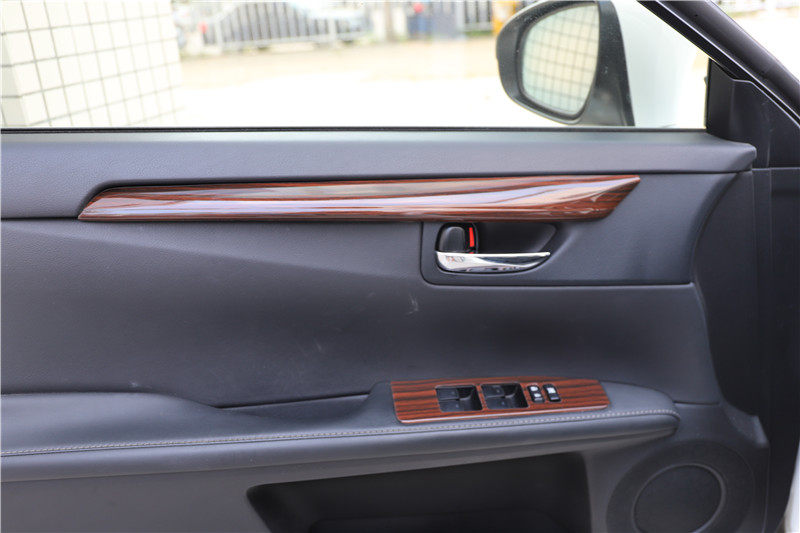 适用13 14款凌志雷克萨斯es改装桃木内饰中控前台档位遮划痕贴片