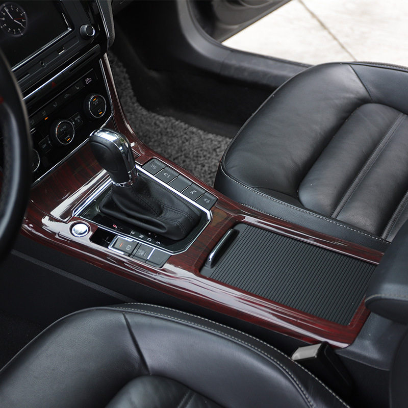 适用于16-18款大众帕萨特桃木内饰改装非贴纸中控档位门扶手贴片