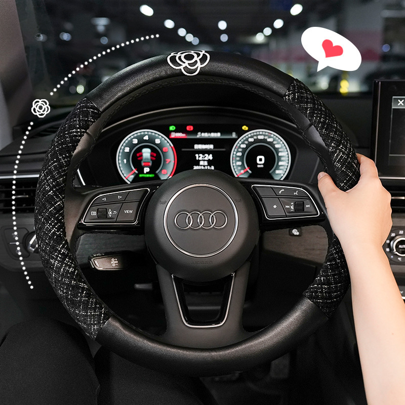 2025年新款棉麻盛昊Gl8极星星光F8小精灵V8C2电动小四轮方向盘套