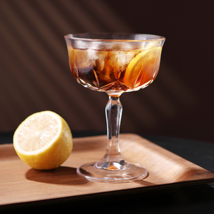 高级感喝酒杯子一对马天尼鸡尾酒杯莫吉托高脚杯香槟酒杯酒杯酒具