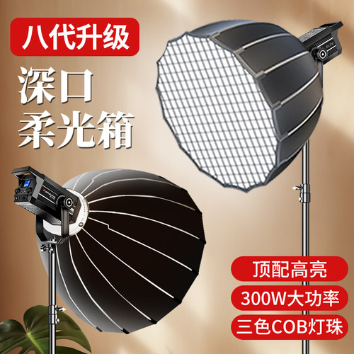 锐富图300W直播补光灯深抛格栅