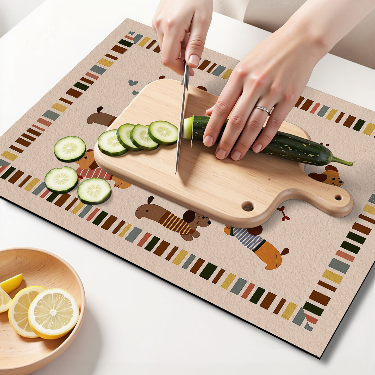 卡通厨房砧板台面吸水硅藻泥防滑垫保护垫洗手间水槽洗碗池沥水垫,居家布艺,厨房地垫,淘宝优惠券,粉丝福利购,淘宝优惠卷