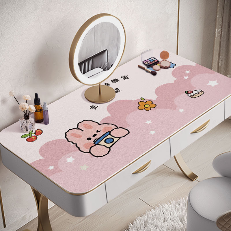 硅胶皮革桌布书桌ins学生化妆台桌垫防水防油免洗梳妆台美甲桌垫,居家布艺,桌布,淘宝优惠券,粉丝福利购,淘宝优惠卷