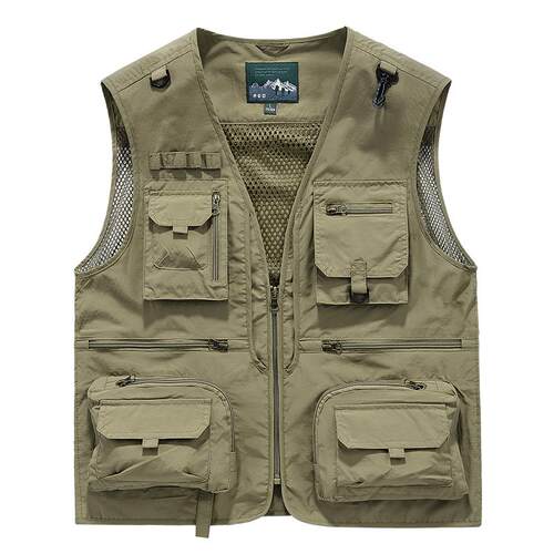 户外摄影钓鱼马甲可定制logo工服