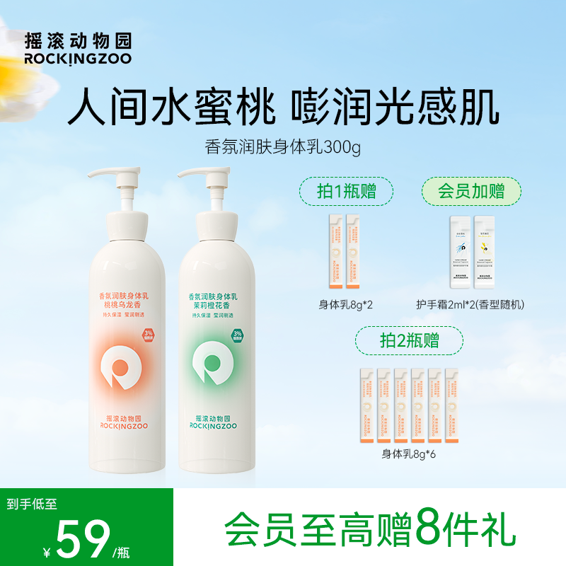 搖滾動物園香氛潤膚身體乳