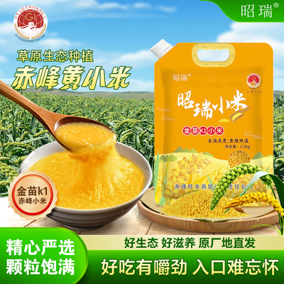 内蒙赤峰敖汉农家自种有机黄小米