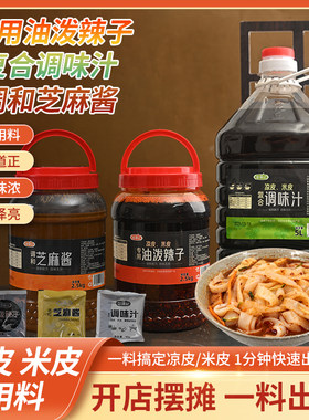 【整箱发货】凉皮拌料凉皮擀面皮陕西特产西安面皮调料包批发